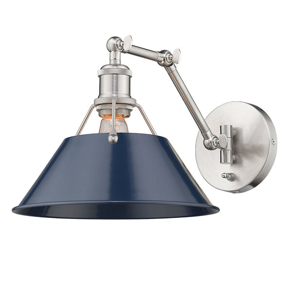 Orwell Pewter and Navy Blue One-Light Wall Sconce, image 5